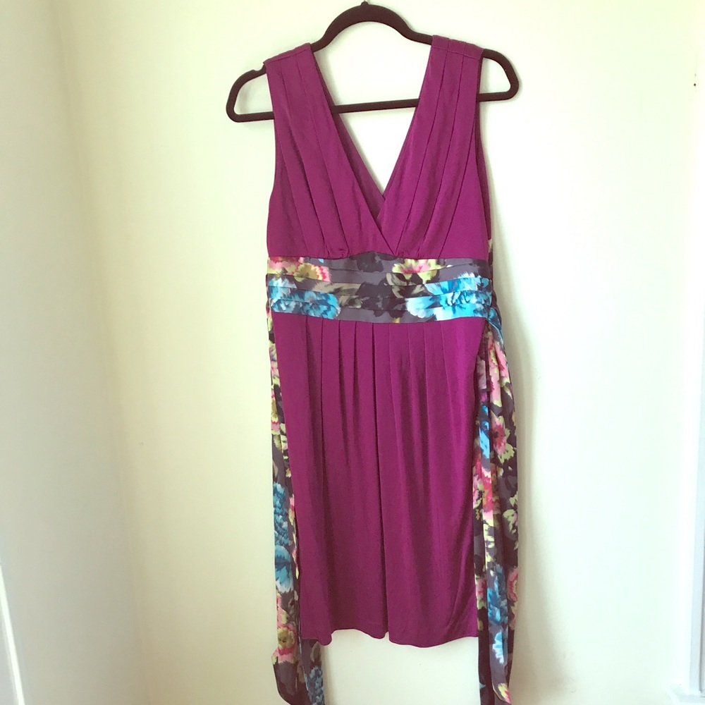Ted Baker Tank dress w/silk cummerbund tie